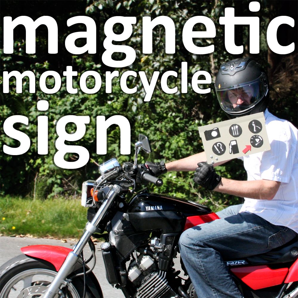 Magnetic Motorcycle Sign