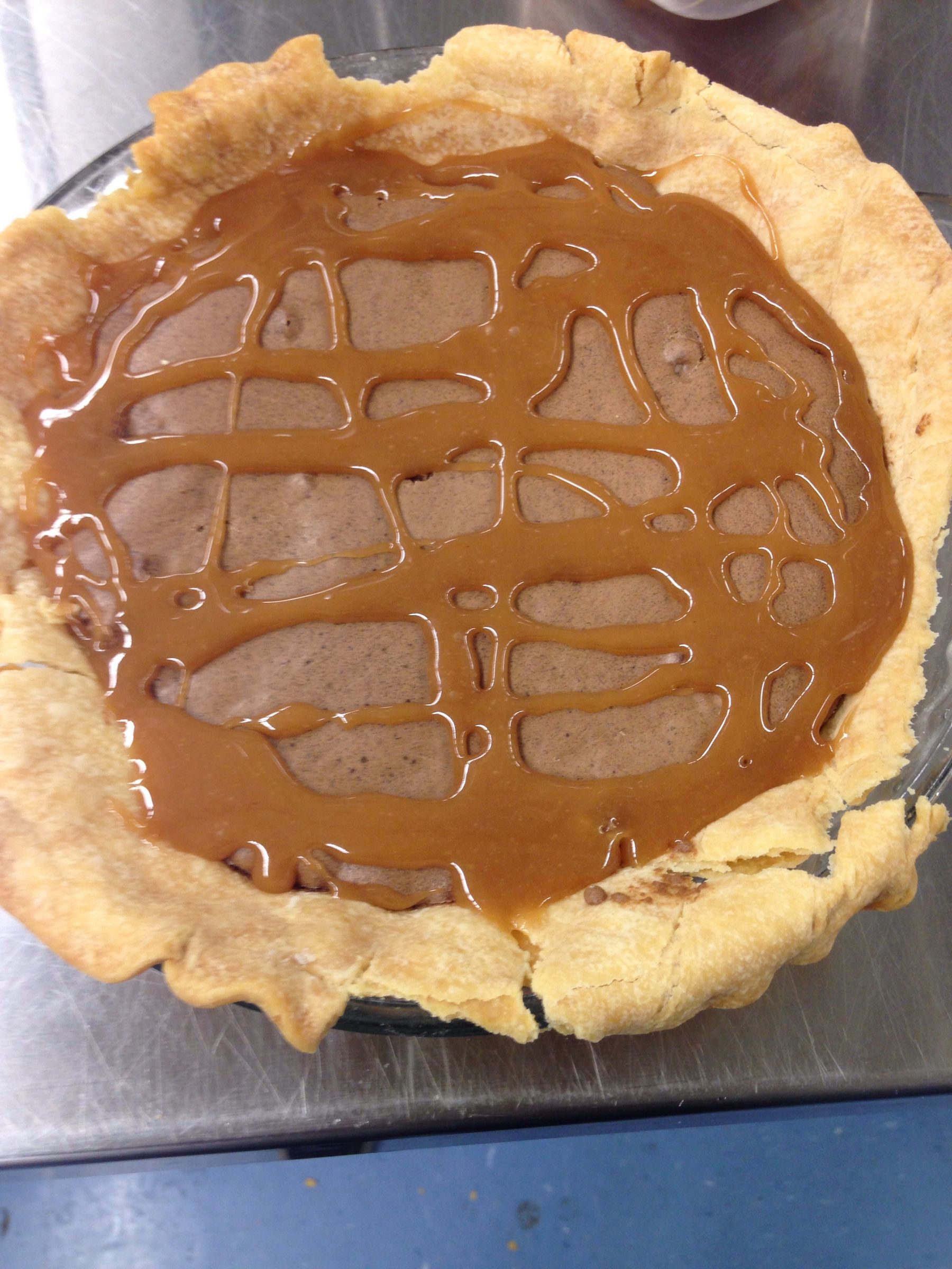 Peanut Butter- Brownie Pie