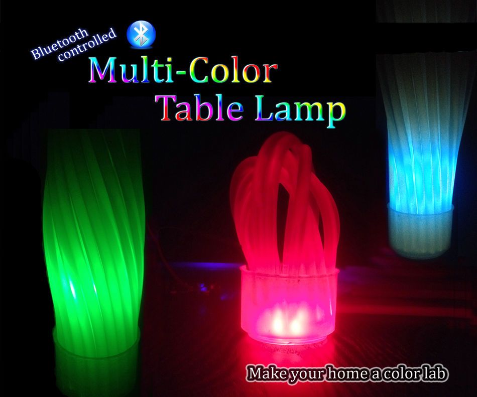 Multi-Color Glue Stick Table Lamp