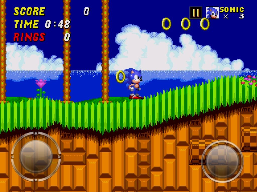 ソニック・ザ・ヘッジホッグ → 2013版|2013年 iOS/Android版『ソニック・ザ・ヘッジホッグ』|ゲーム画面例(比較組 3)