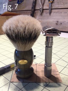 Making the Brush and Razor Rest Pattern