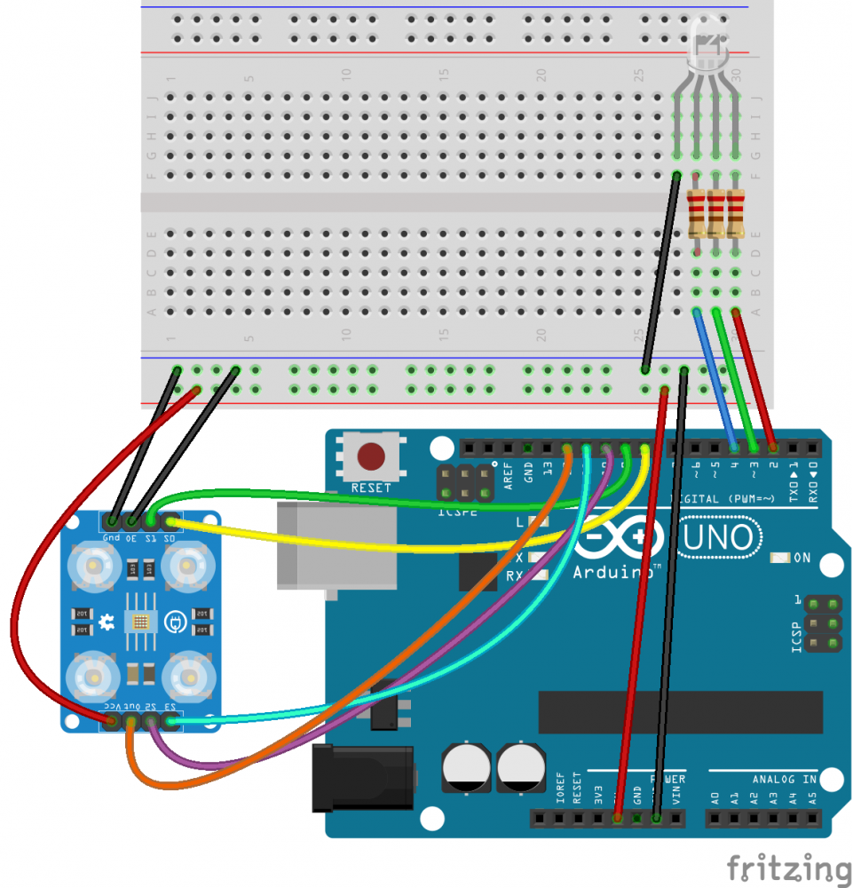 Color Recognition W/ TCS230 Sensor and Arduino [Calibration Code ...