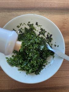 Making Chimichurri: 
