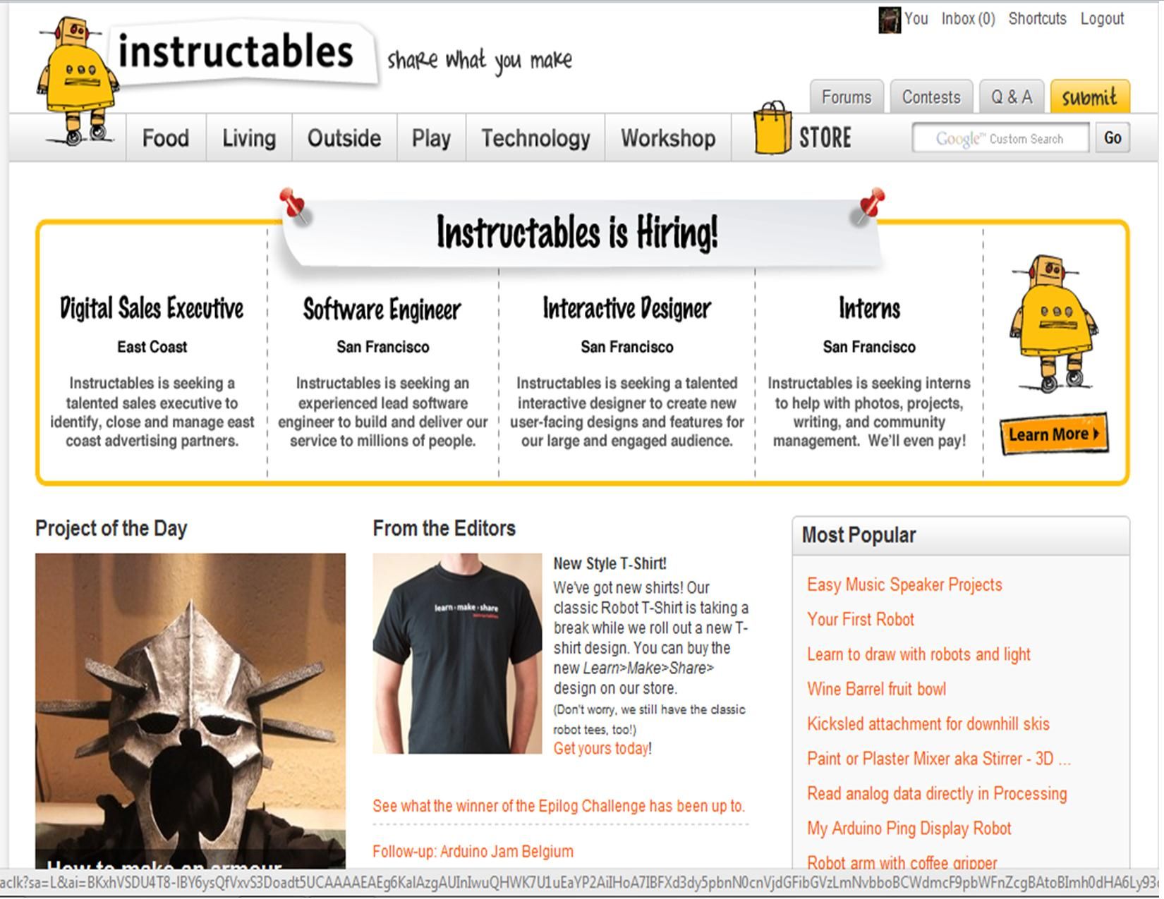 New Instructable Website Ideas!