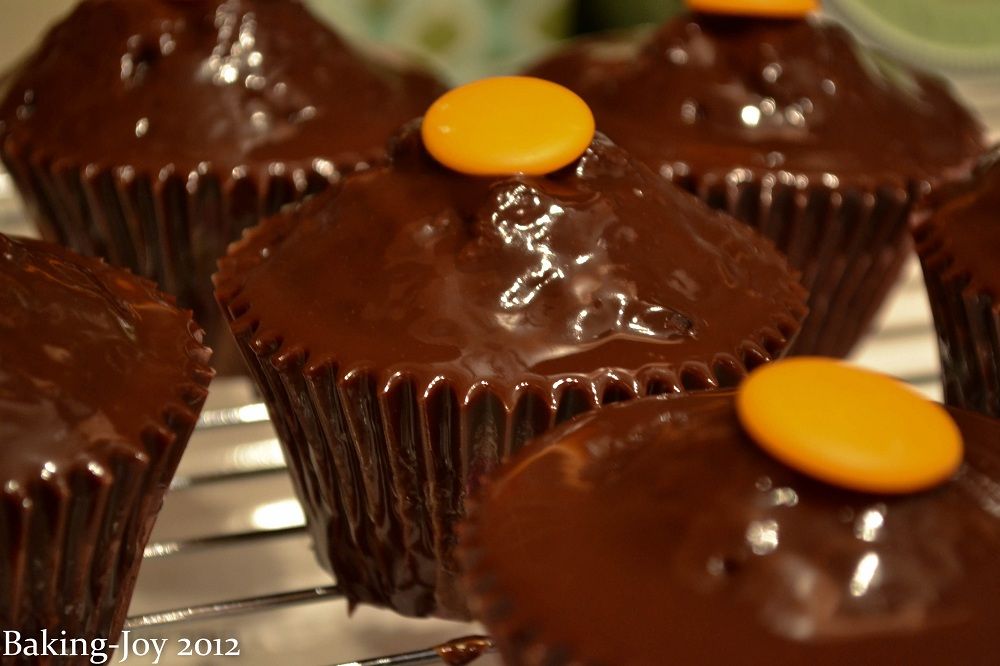 Chocolate Cointreau cupcakes