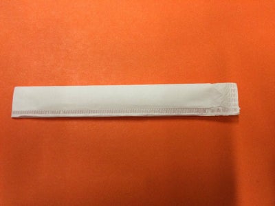 Fold Straw Warpper in Half 