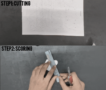 Cutting, Scoring, and Folding the Templates