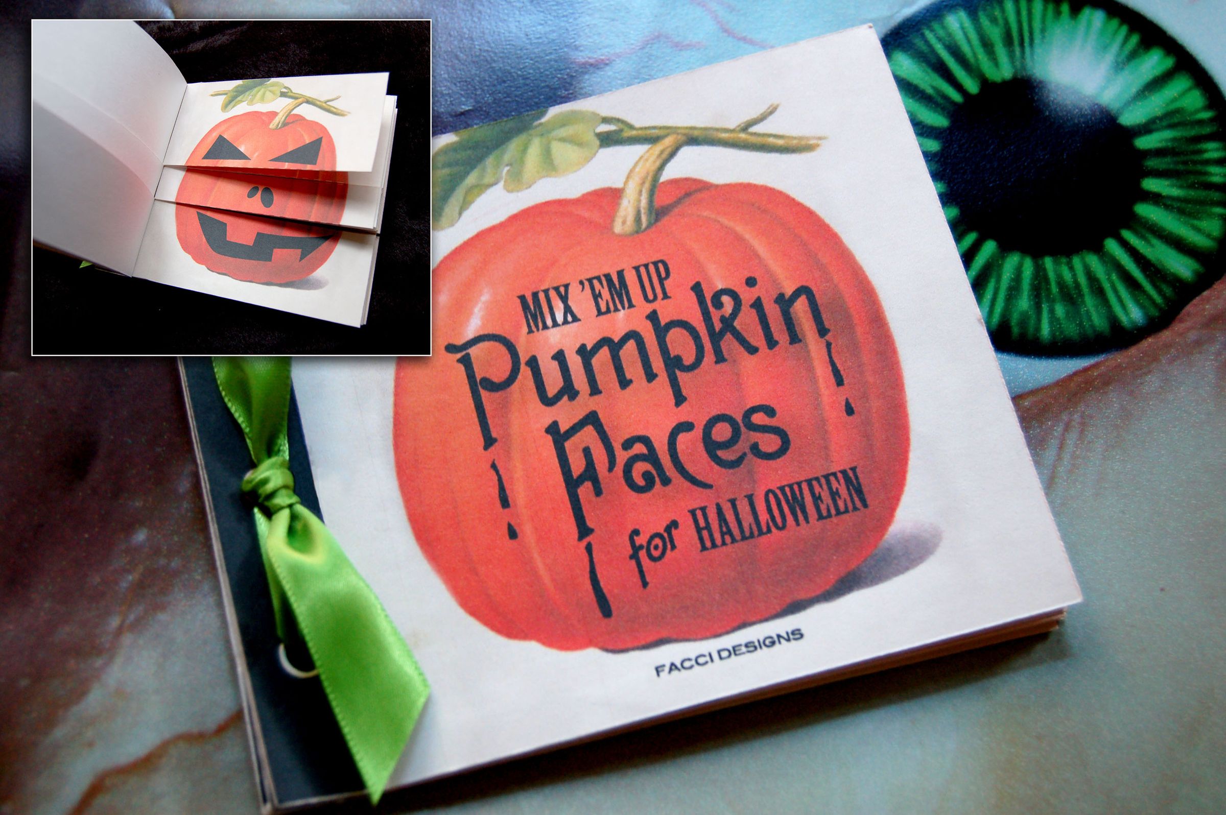 Halloween Pumpkin Face Book Template