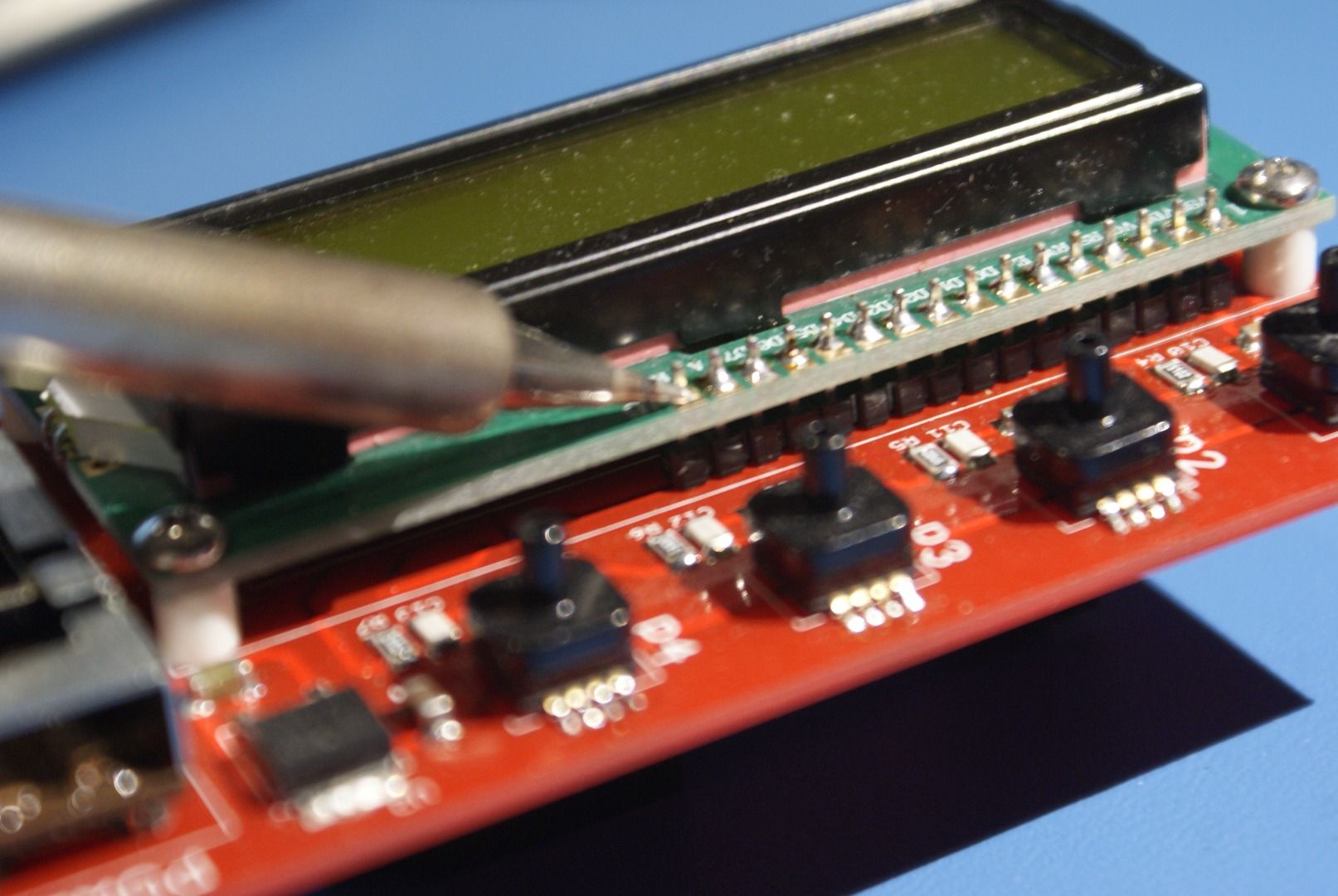 Soldering the Hole Through Devices