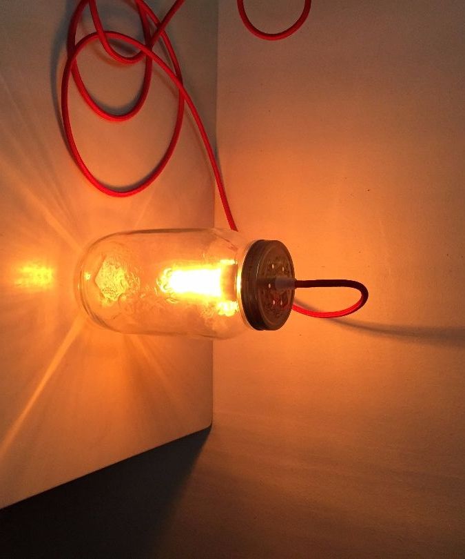 DIY Mason Jar Lamp w/ Switch