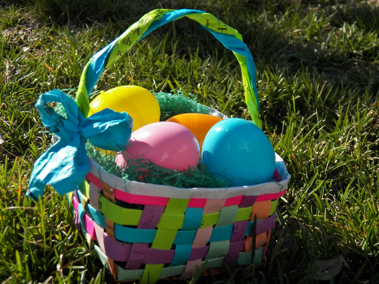 Recycled Paper Easter Baskets