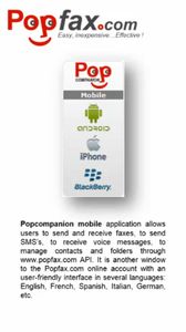 Popcompanion Mobile Is a Fax App for IOS, Android and BlackBerry