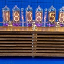 Wooden Venetian Blind Nixie Clock Aka Sara's Little Sister.