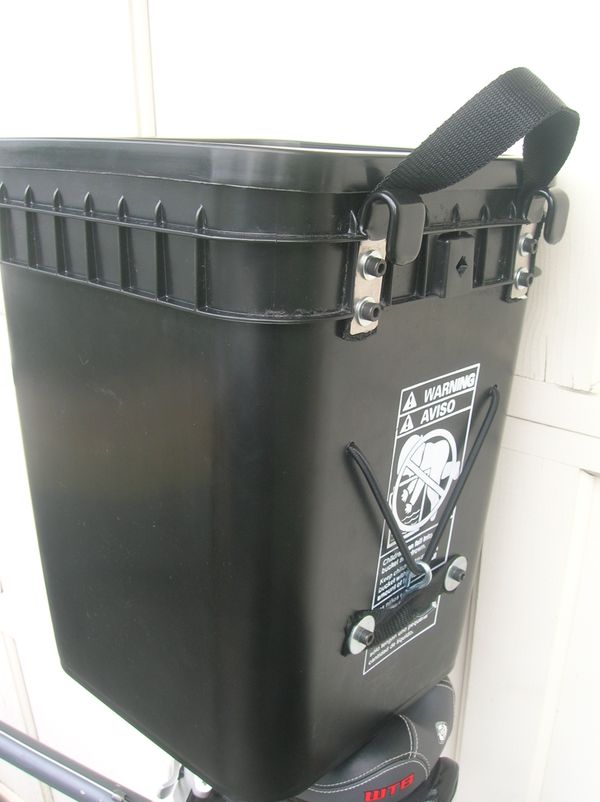 Black Bucket Panniers