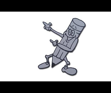 How to Draw a Cartoon Dancing Pencil 