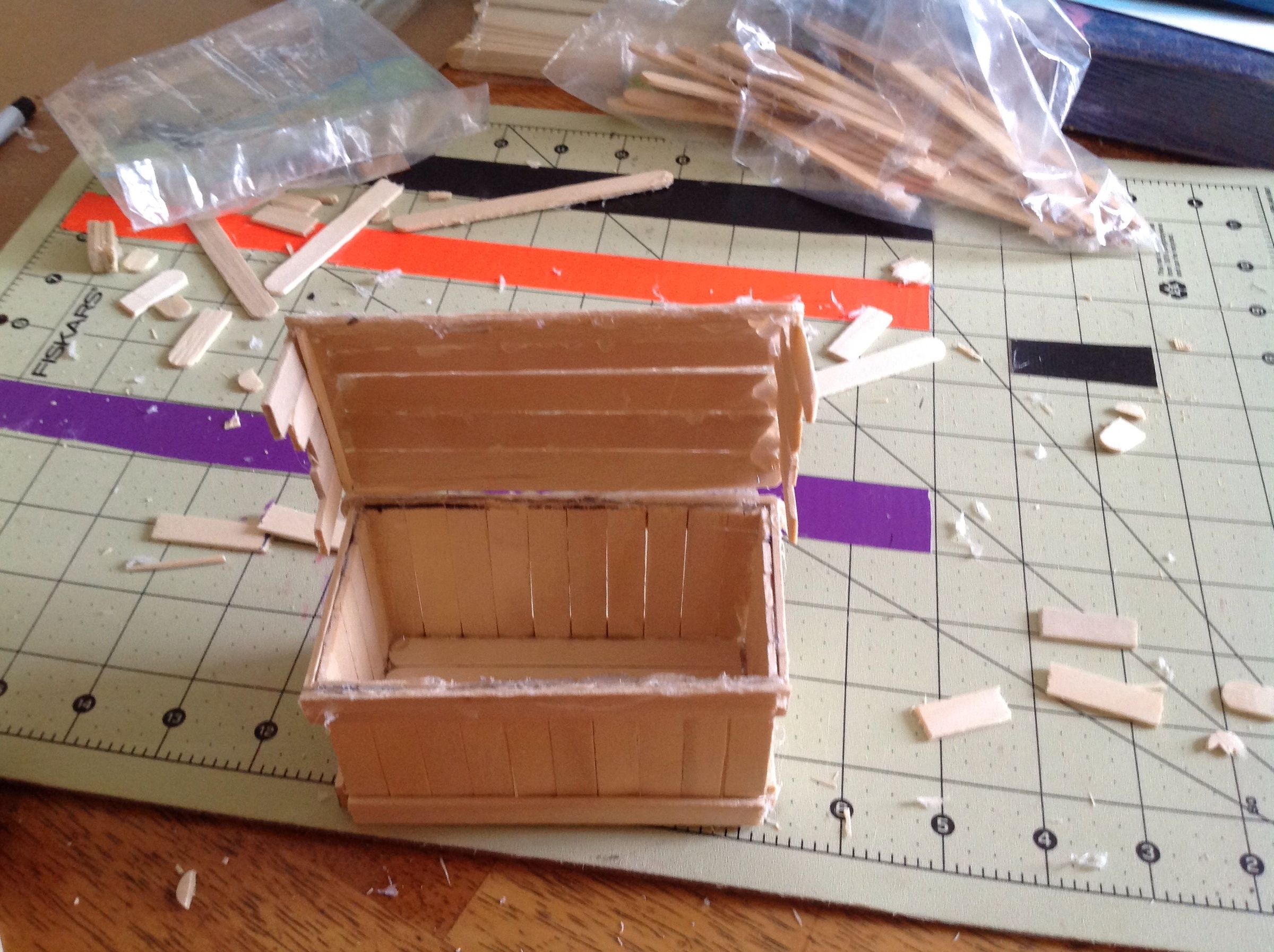 Popsicle Stick Pirates Chest