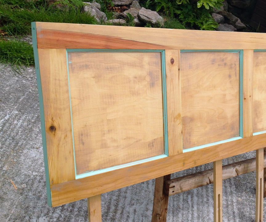 Headboard From an Old Wooden Door