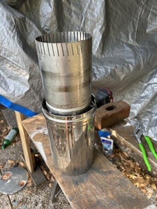 Assembling the Burner No Drill Hole No Screw