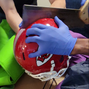 Cut the Helmet in Half