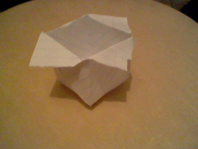 Origami Chinese takeaway box
