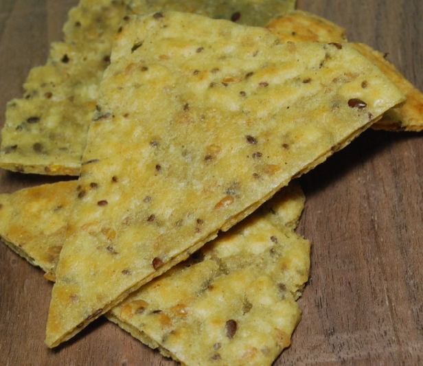 Seedy Homemade Corn Chips