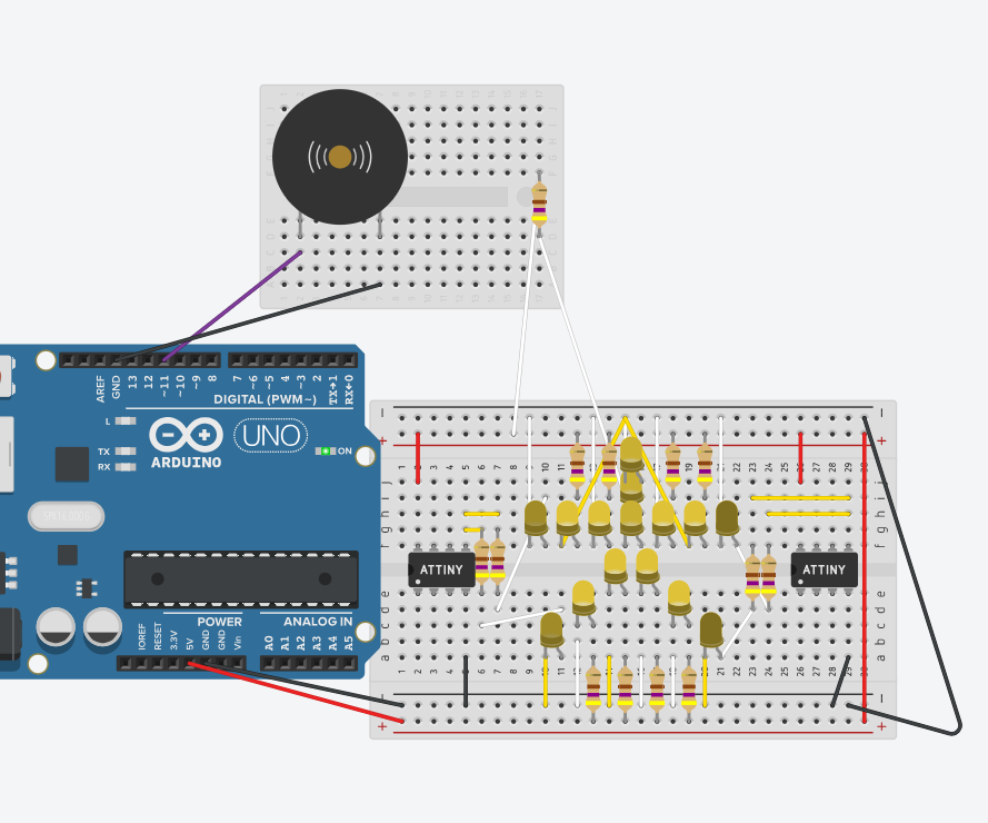Using LEDS and AT Tiny to Create a Blinking Star With Piezo Playing ...