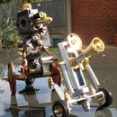 G.I. Roe, the Steampunk Upcycled Robot Warrior
