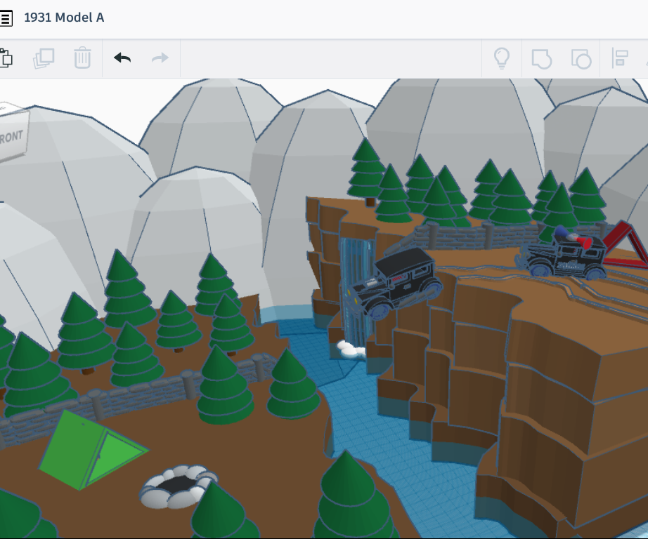 How to Make a Model a and Scene Using Tinkercad
