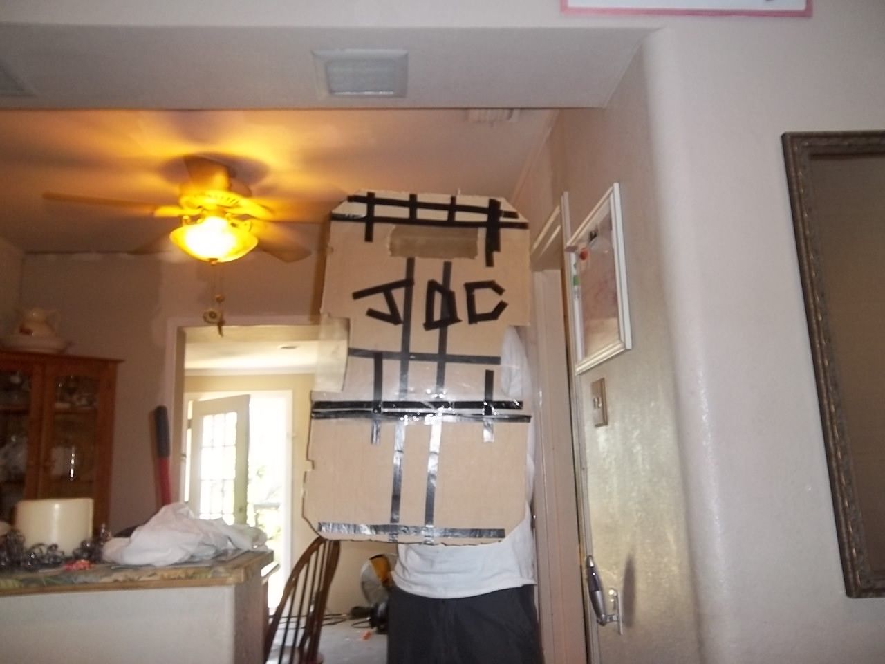 Cardboard and Plastic Airsoft Shield