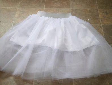 Sew Elastic to Skirt