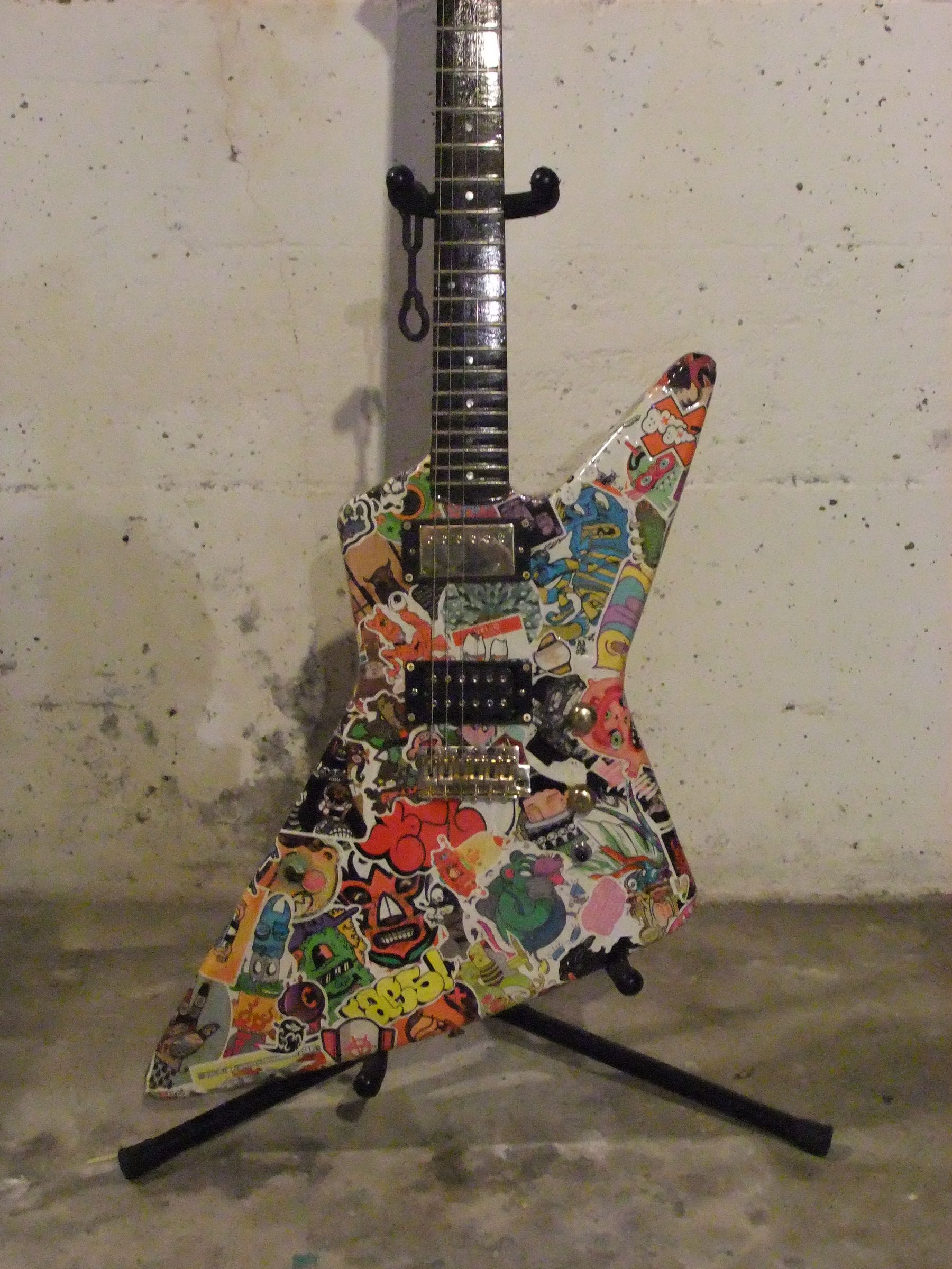 Sticker Bomb Guitar! 5 Steps (with Pictures) Instructables