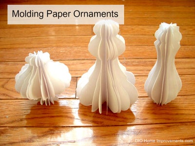 Architectural Inspired Molding Paper Ornaments