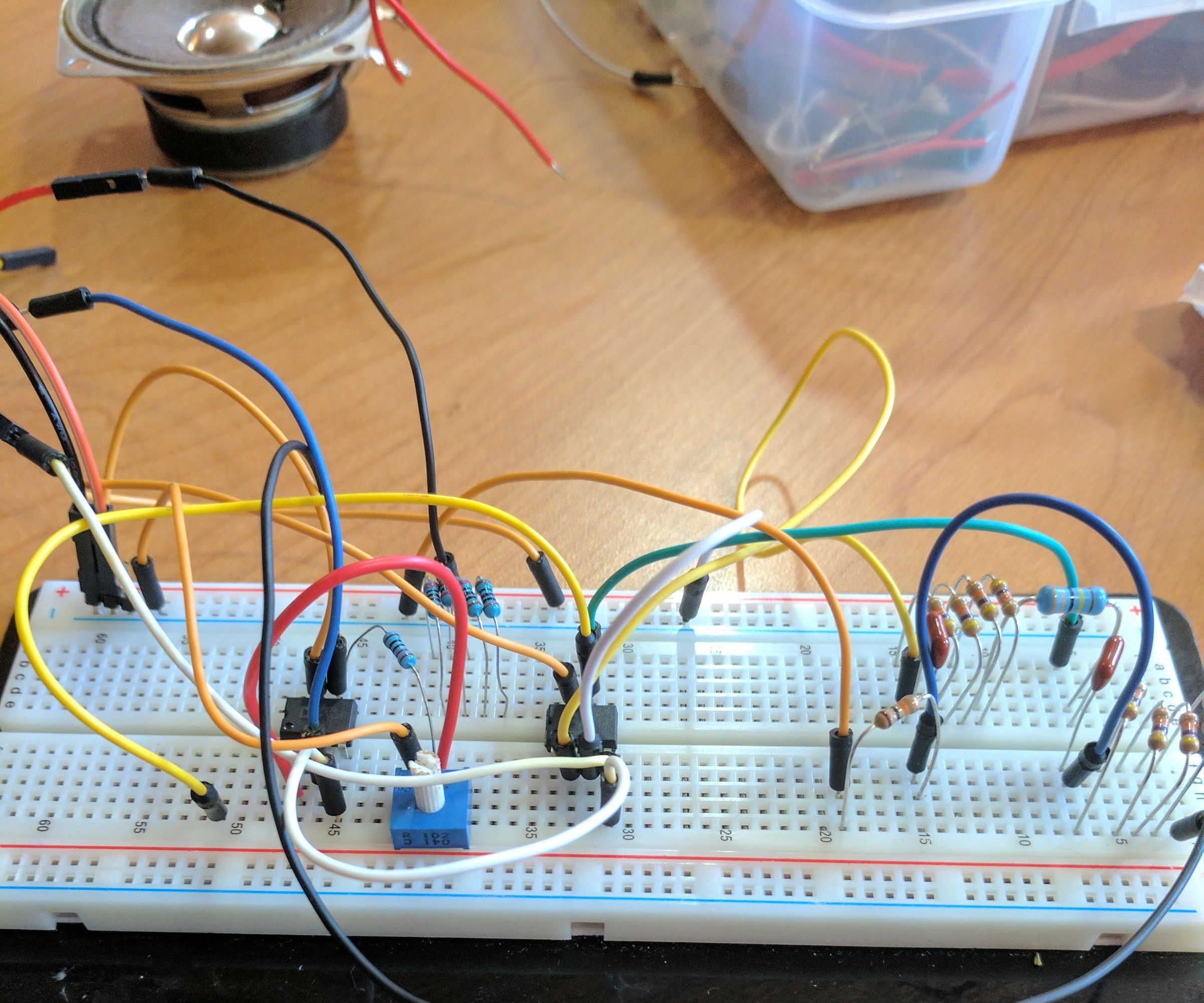 Simple Single-Frequency Guitar Amp Circuit