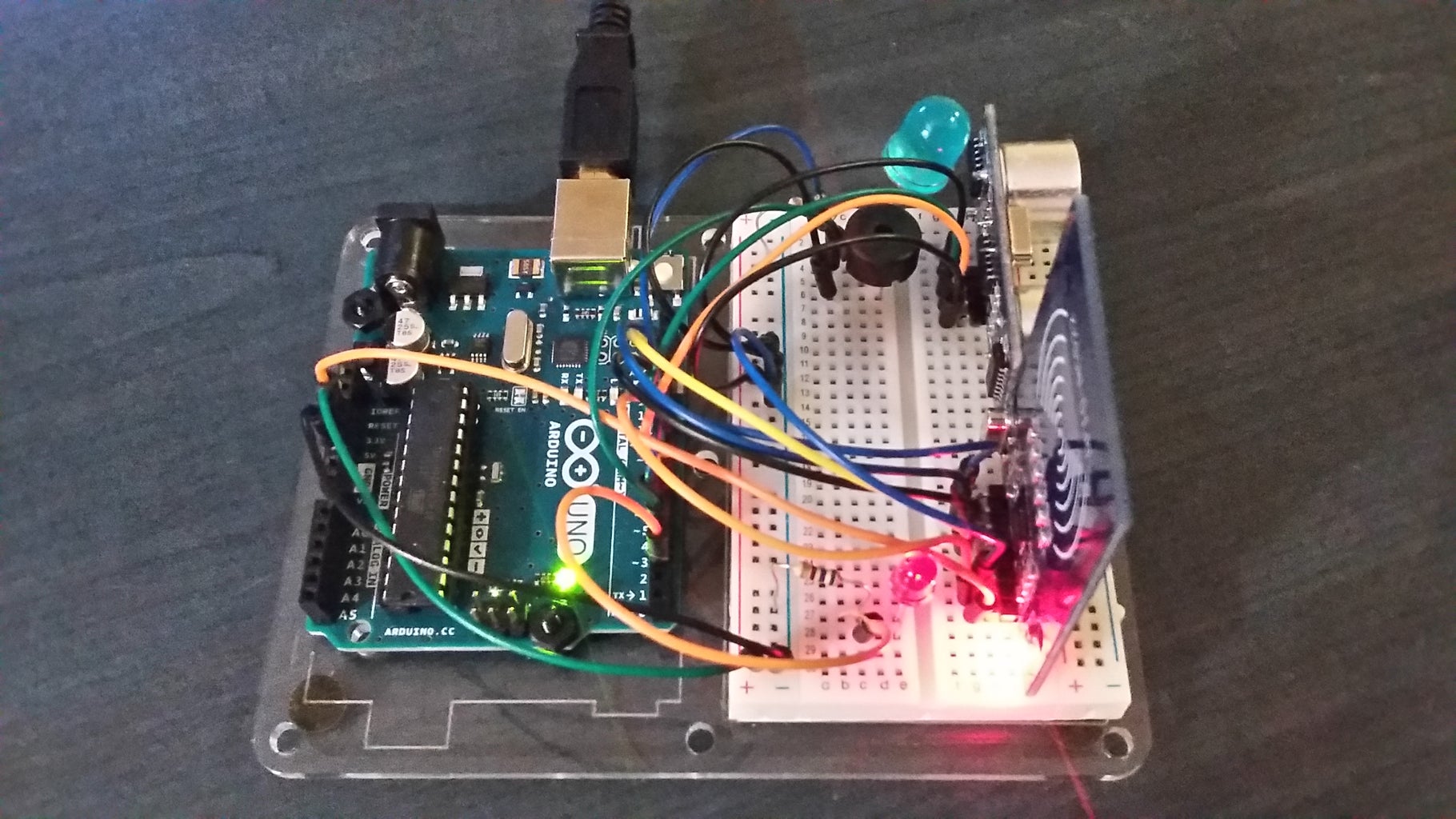 Arduino Ultrasonic Alarm : 7 Steps (with Pictures) - Instructables