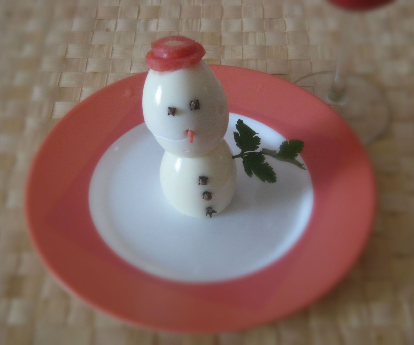 Breakfast Snowman