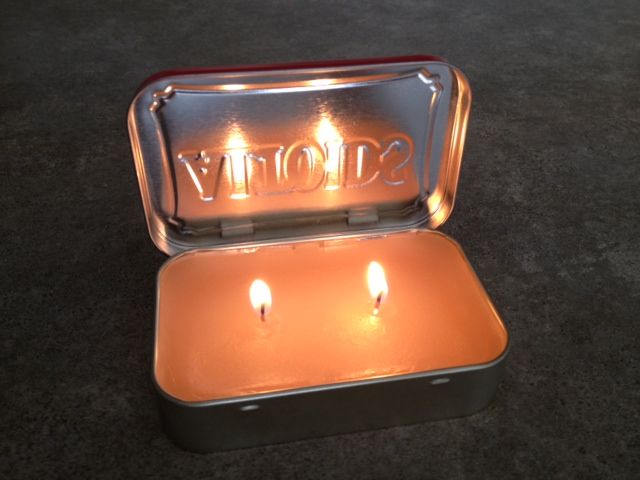 Altoids Tin Portable Candle
