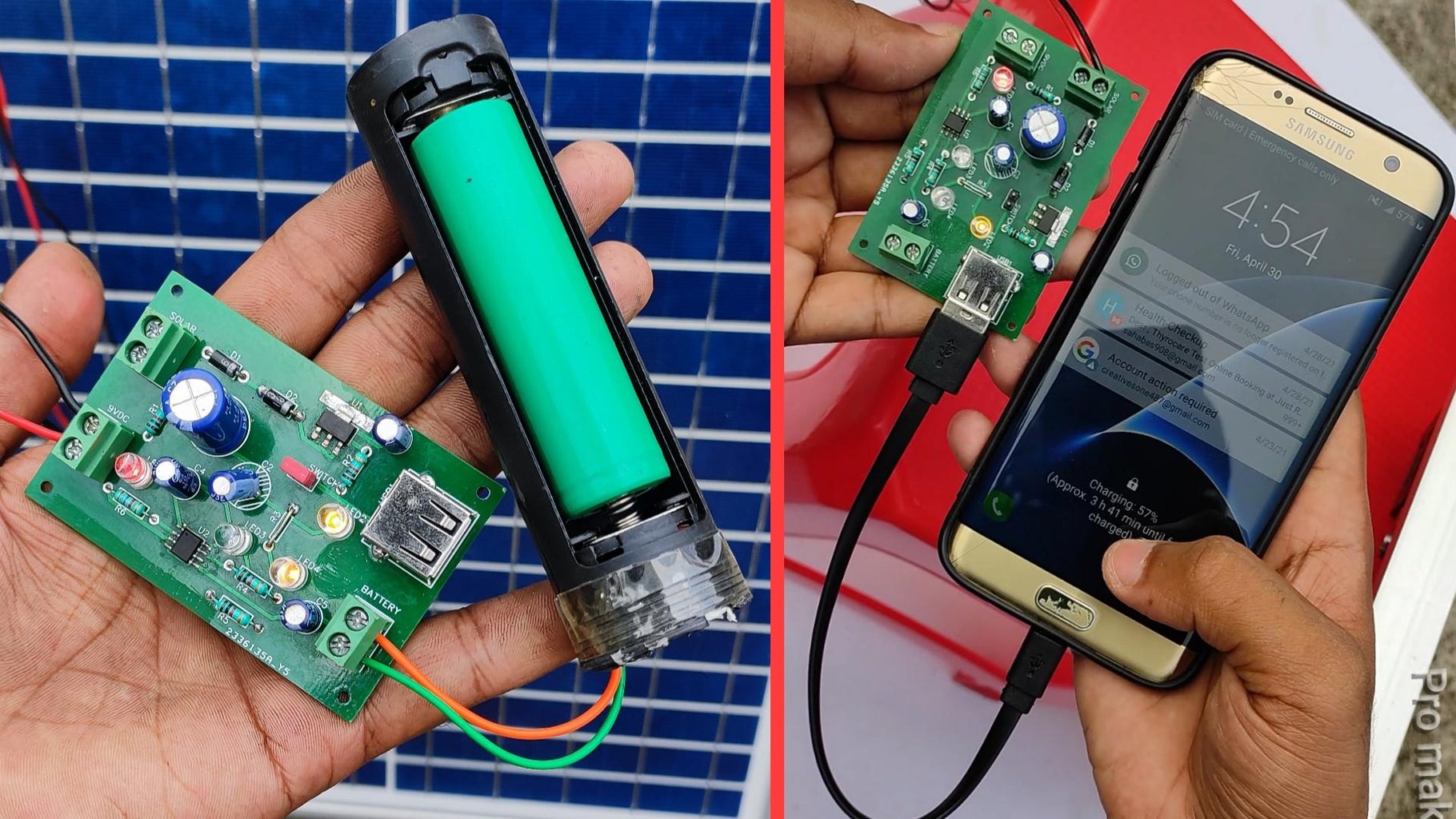 DIY Solar Mobile Charger / 18650 Battery Charger : 13 Steps Circuit Diagram