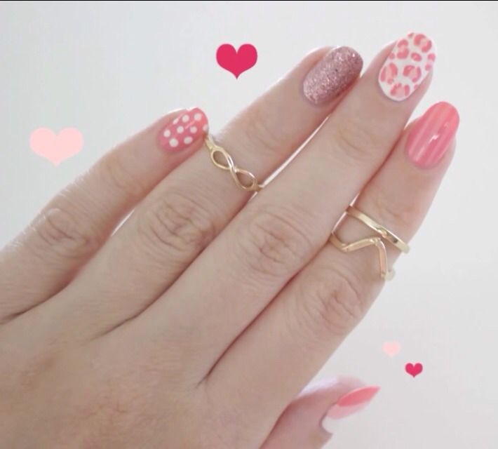 Pink Nail Art
