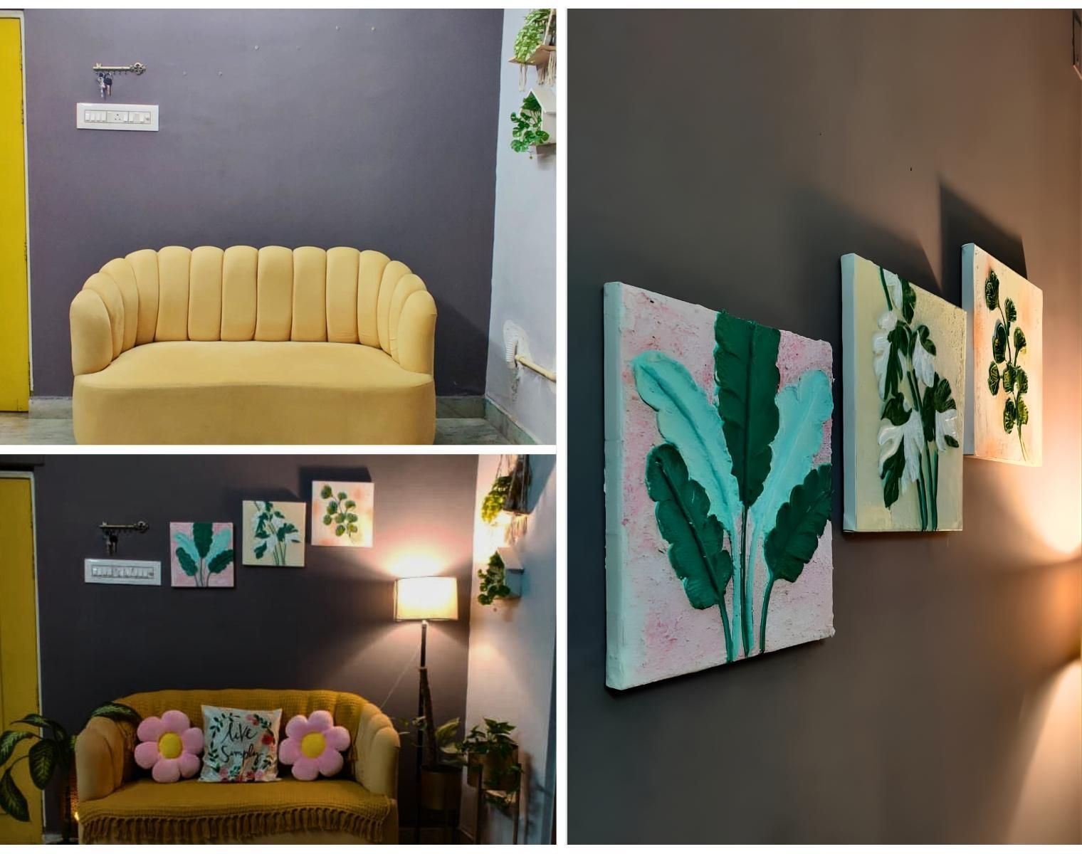 Whispers of Green: a Textured Botanical Narrative