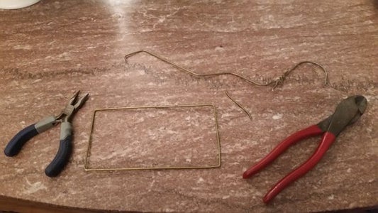 Make Frame From Wire Coat Hanger