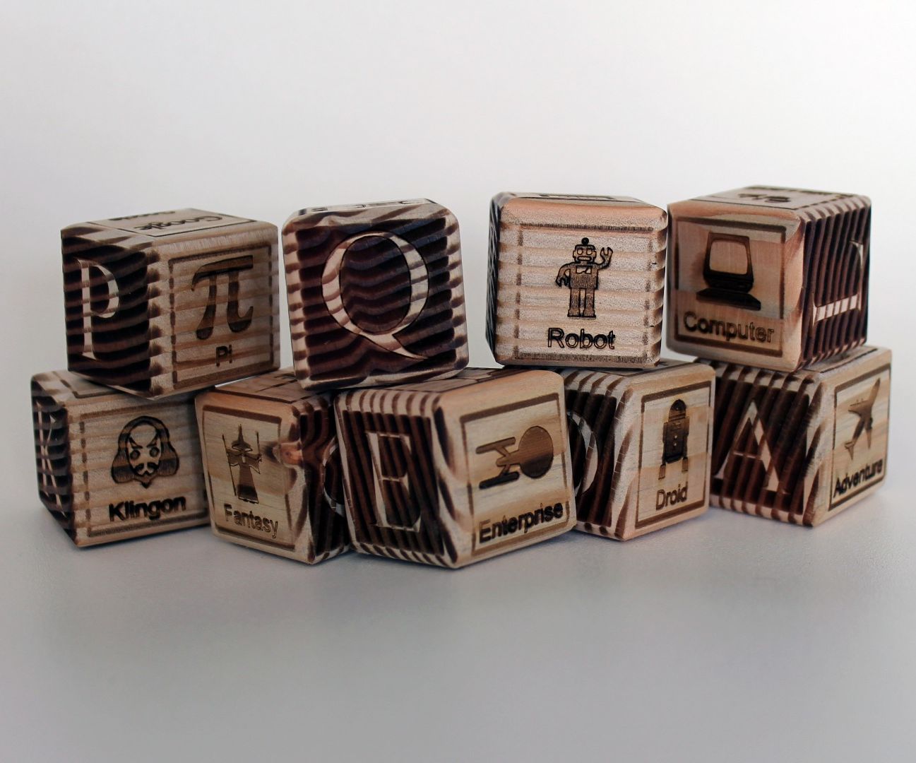 Laser-etched Baby Blocks