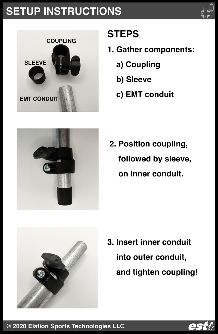 Assemble the Telescoping Portion of the Curtain Rod