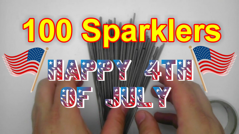Light Up 100 Sparklers at Once - Happy 4th of July