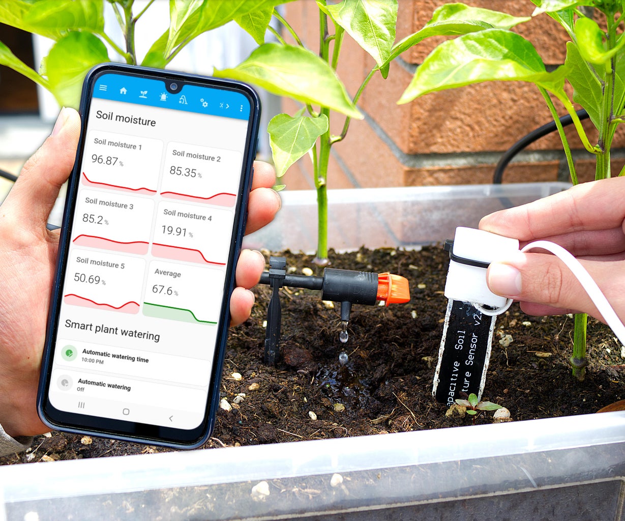 ESP32 Soil Moisture Sensors - DIY Automatic Watering System