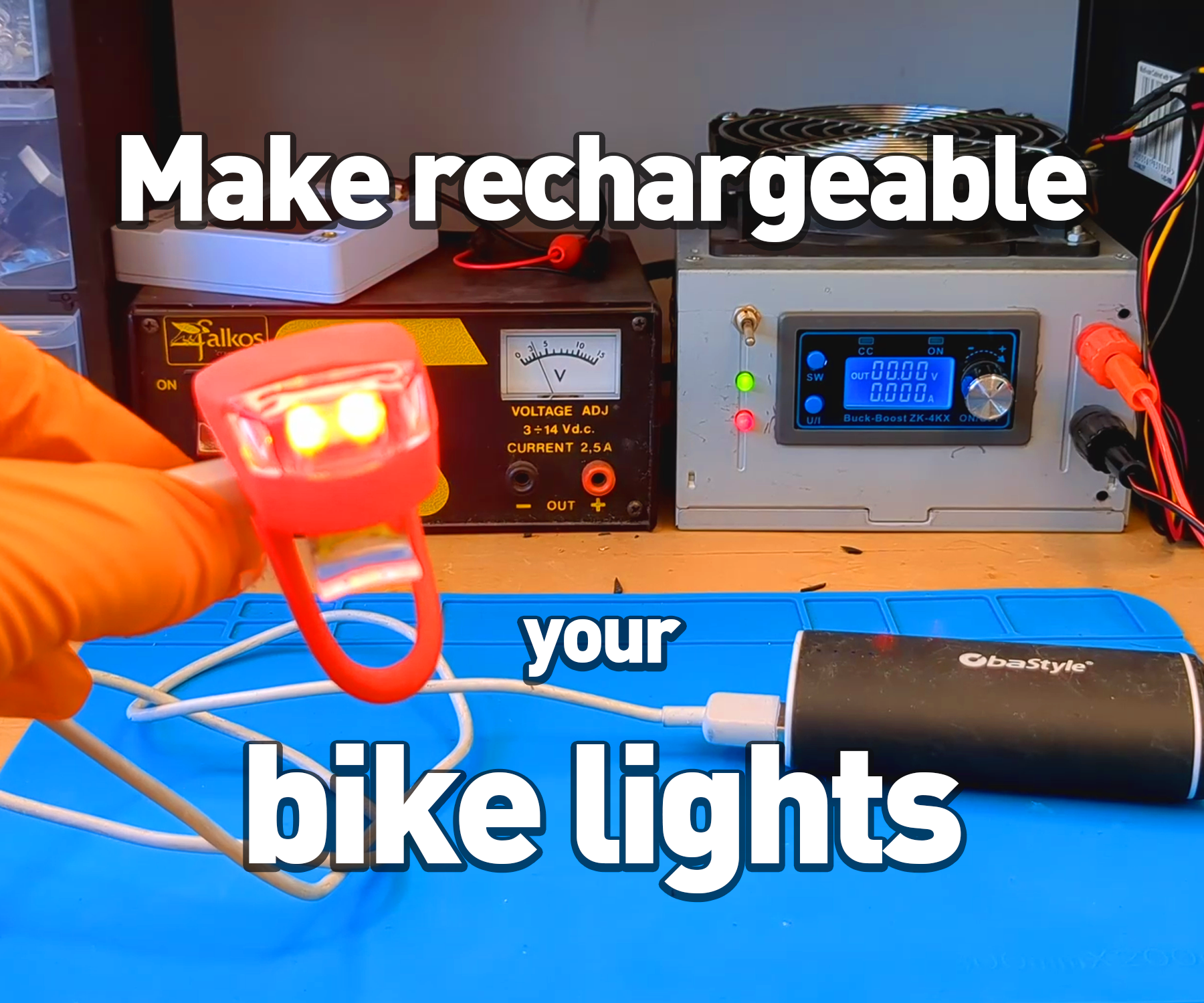 Make It Rechargeable! Bike Lights Hack