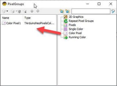 In Visuino Set Components