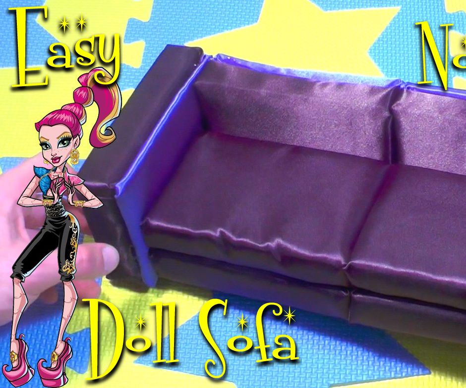 Make an Awesome Chic and Elegant Doll Sofa (Easy-NO-SEWING)