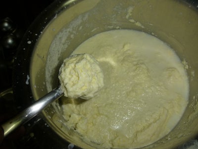 Making Butter From Curd