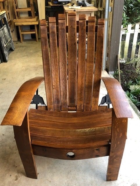 Wine Barrel Adirondack Chair 10 Steps With Pictures