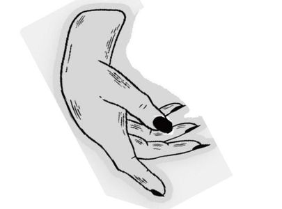 Hands- Adding Cardstock to Make Them More Rigid 